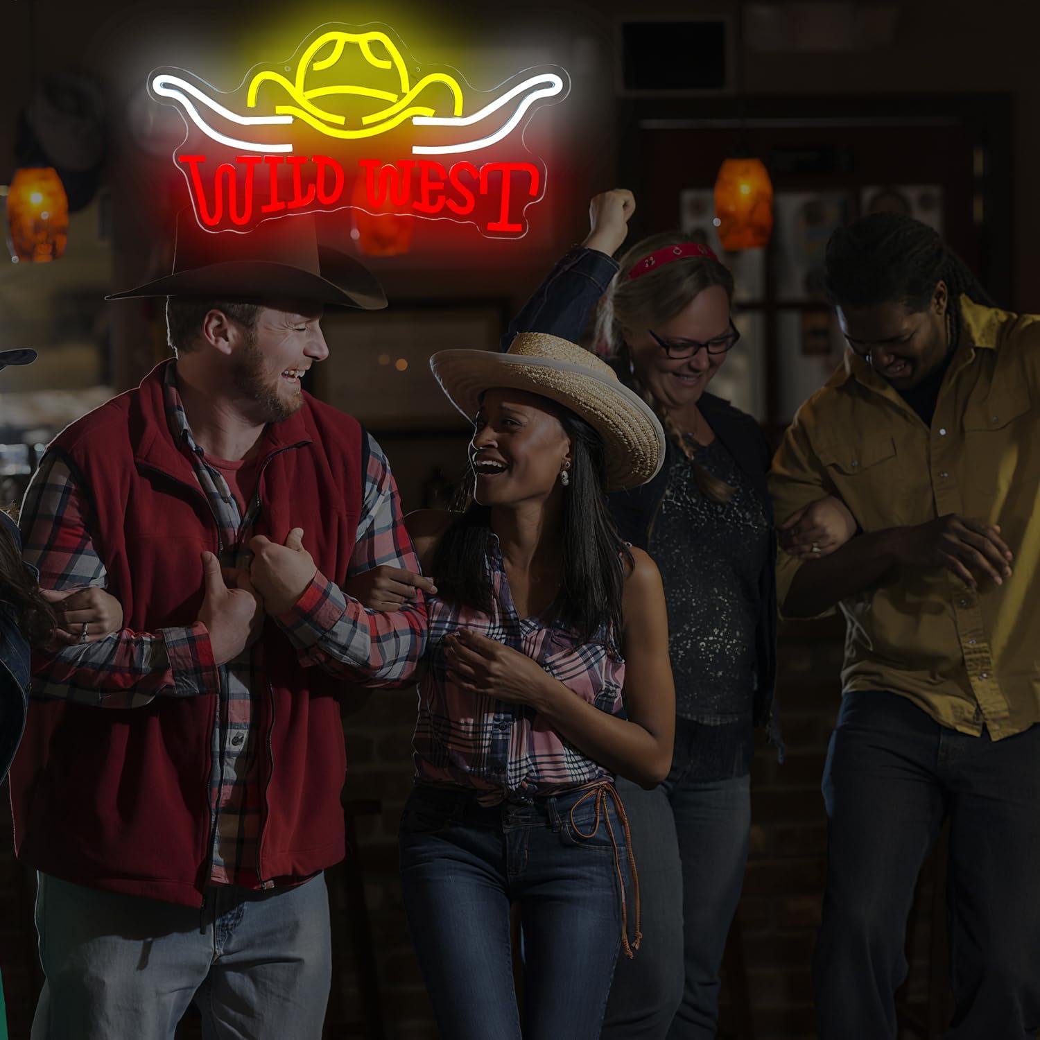 Neonowa tabliczka w stylu kowb – Neon Sign Party recenzja i cena