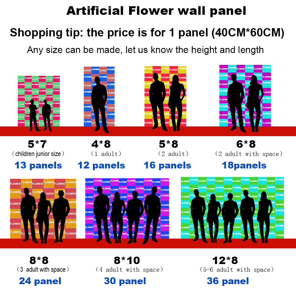 15.7*23.6 Cal sztuczna roślina – Flower Wall Panel recenzja i cena