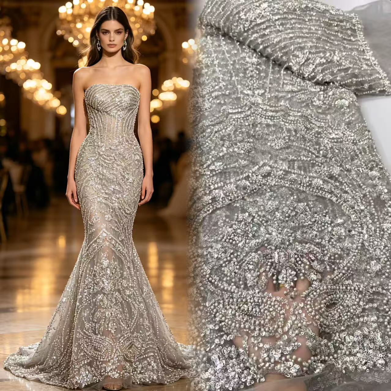 Luksusowa francuska tiulowa ko – Glitter Tablecloth recenzja i cena